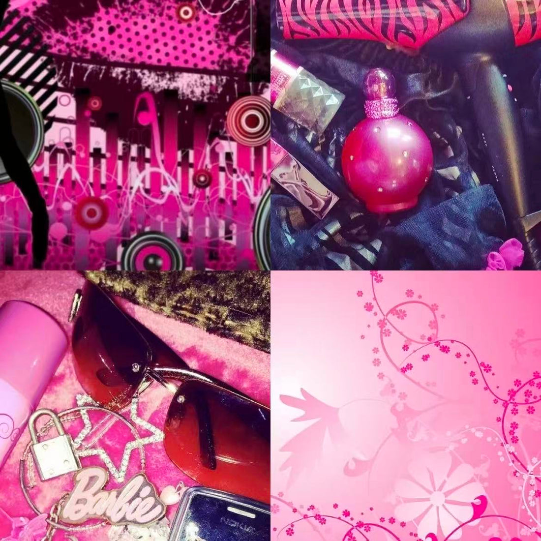 Y2K Flowers Acrylic Square Press On Nail